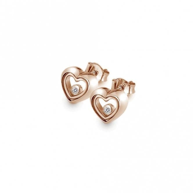 Hot Diamonds Anais Rose Gold Plated Encase Earrings AE014AnaisAE014