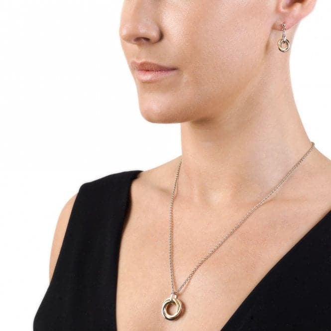 Hot Diamonds Calm Trio Pendant Rose and Yellow Gold Plated Accents DP544Hot DiamondsDP544