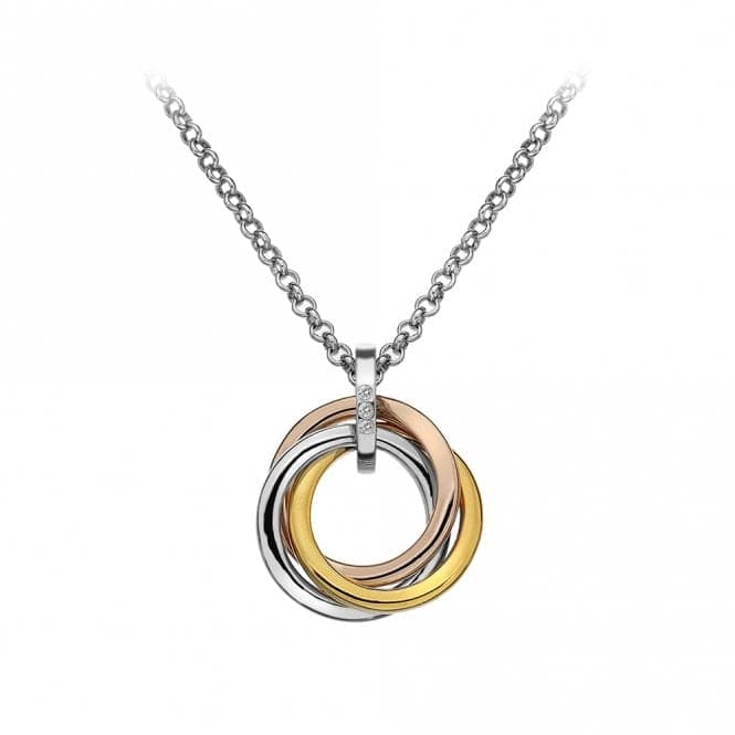 Hot Diamonds Calm Trio Pendant Rose and Yellow Gold Plated Accents DP544Hot DiamondsDP544