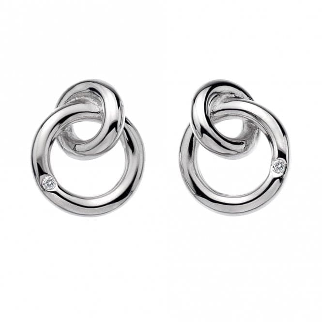Hot Diamonds Eternity Interlocking Silver Stud Earrings DE308Hot DiamondsDE308