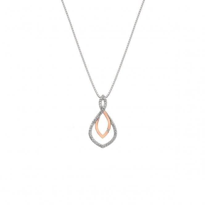 Hot Diamonds Harmony White Topaz Pendant Rose Gold DP734Hot DiamondsDP734