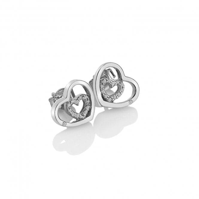 Hot Diamonds Sterling Silver Adorable Encased Earrings DE548Hot DiamondsDE548