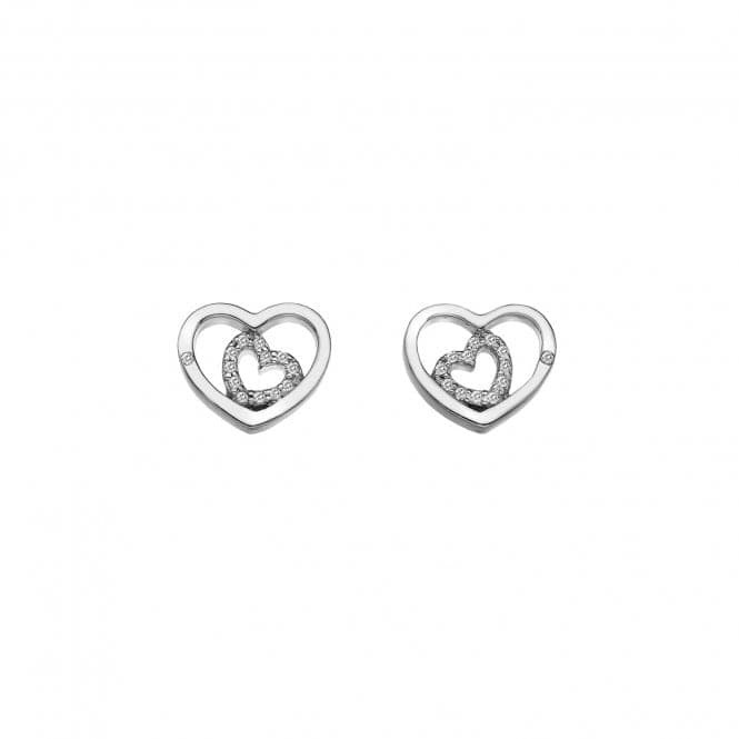 Hot Diamonds Sterling Silver Adorable Encased Earrings DE548Hot DiamondsDE548
