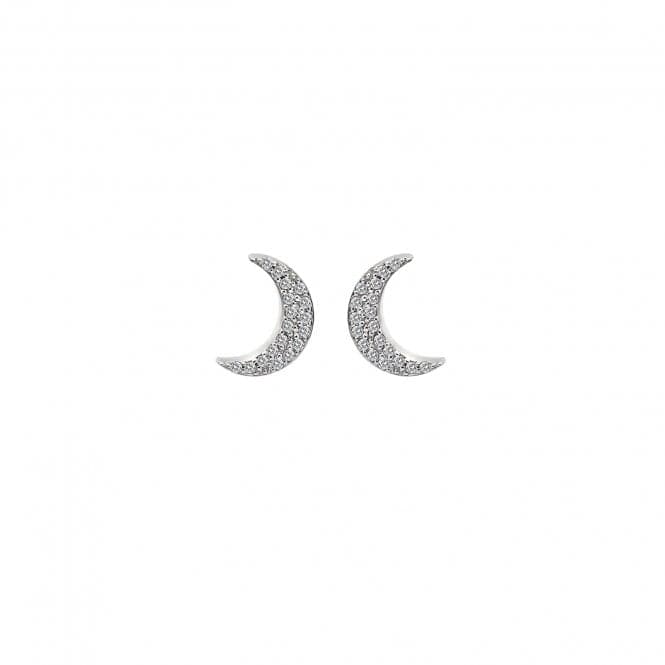 Hot Diamonds Sterling Silver Crescent Micro Bliss Earrings DE553Hot DiamondsDE553