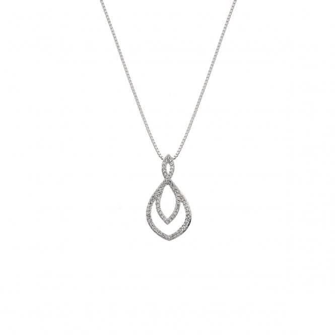 Hot Diamonds Sterling Silver Harmony White Topaz Pendant DP733Hot DiamondsDP733