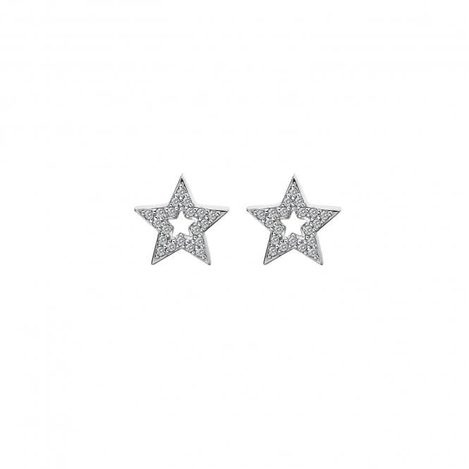 Hot Diamonds Sterling Silver Star Micro Bliss Earrings DE554Hot DiamondsDE554