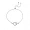 Hot Diamonds Sterling Silver Togetherness Open Heart Bracelet DL589Hot DiamondsDL589