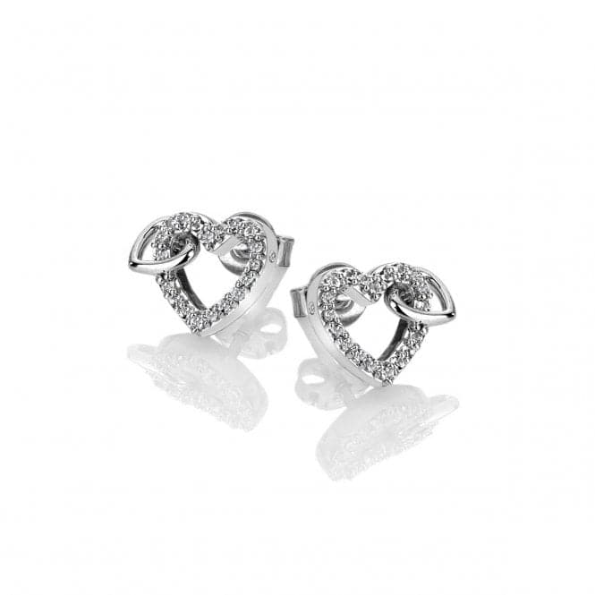 Hot Diamonds Sterling Silver Togetherness Open Heart Earrings DE605Hot DiamondsDE605