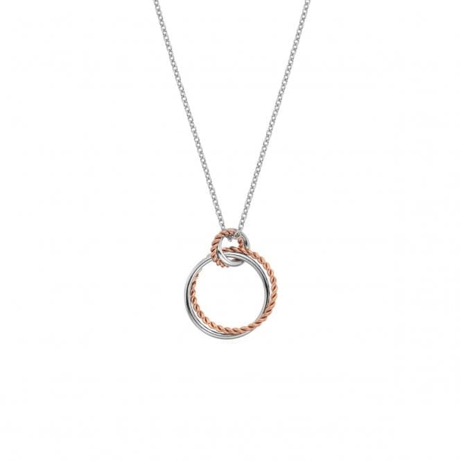 Hot Diamonds Sterling Silver Unity Circle Pendant Rose Gold DP736Hot DiamondsDP736