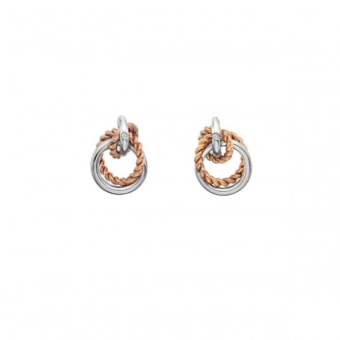 Hot Diamonds Unity Circle Earrings Rose Gold DE611Hot DiamondsDE611