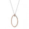 Hot Diamonds Unity Statement Oval Pendant Rose Gold DP742Hot DiamondsDP742