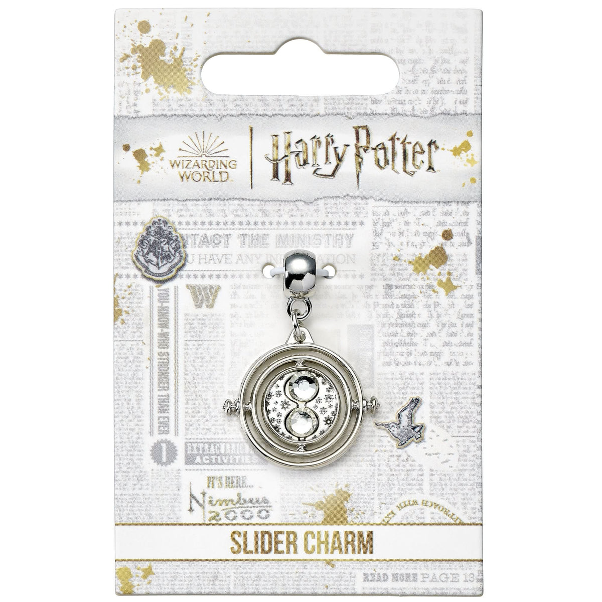 Harry Potter Time Turner Silver Tone Slider Charm HP000674