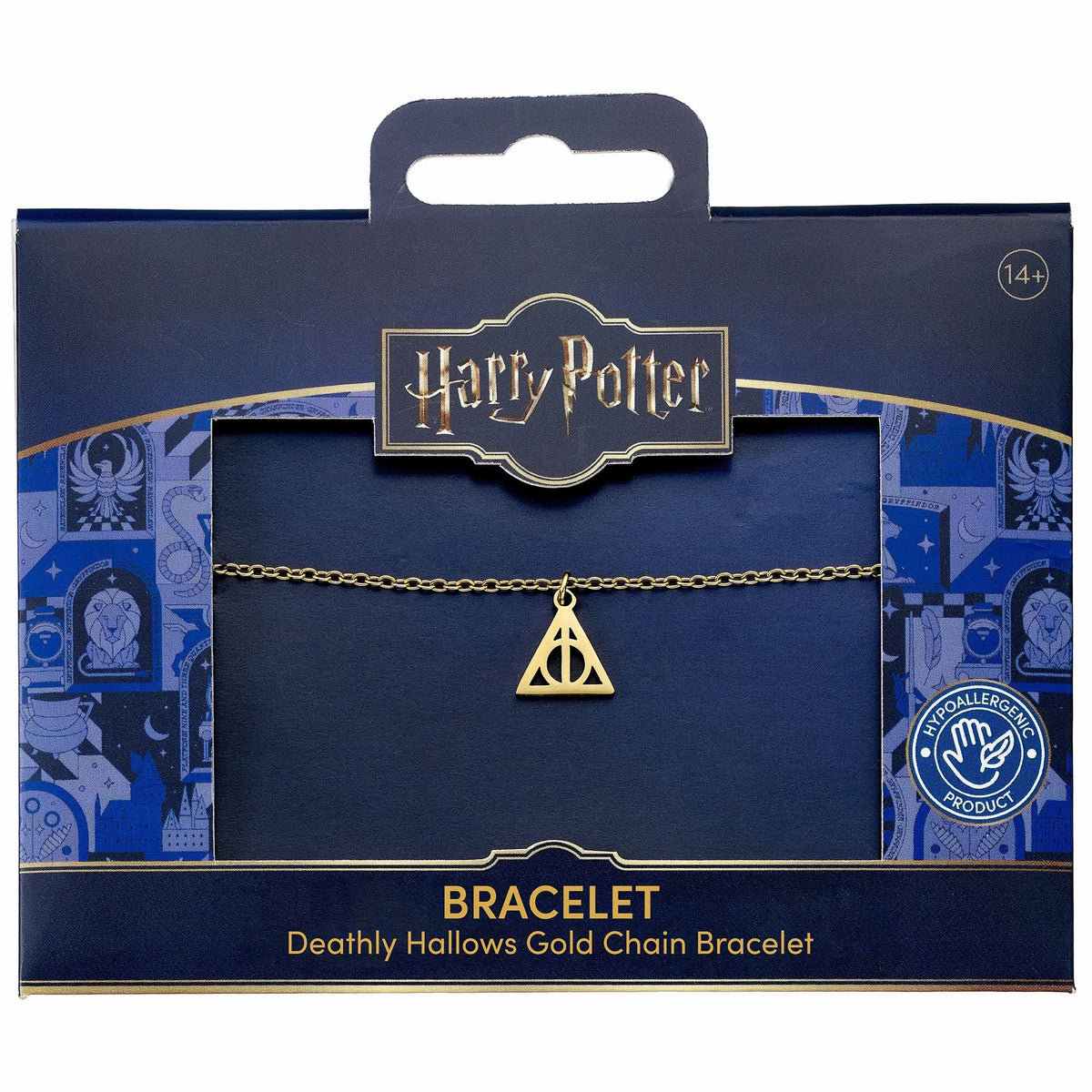 Harry Potter Deathly Hallows Stainless Steel Gold Chain Bracelet HPB00013