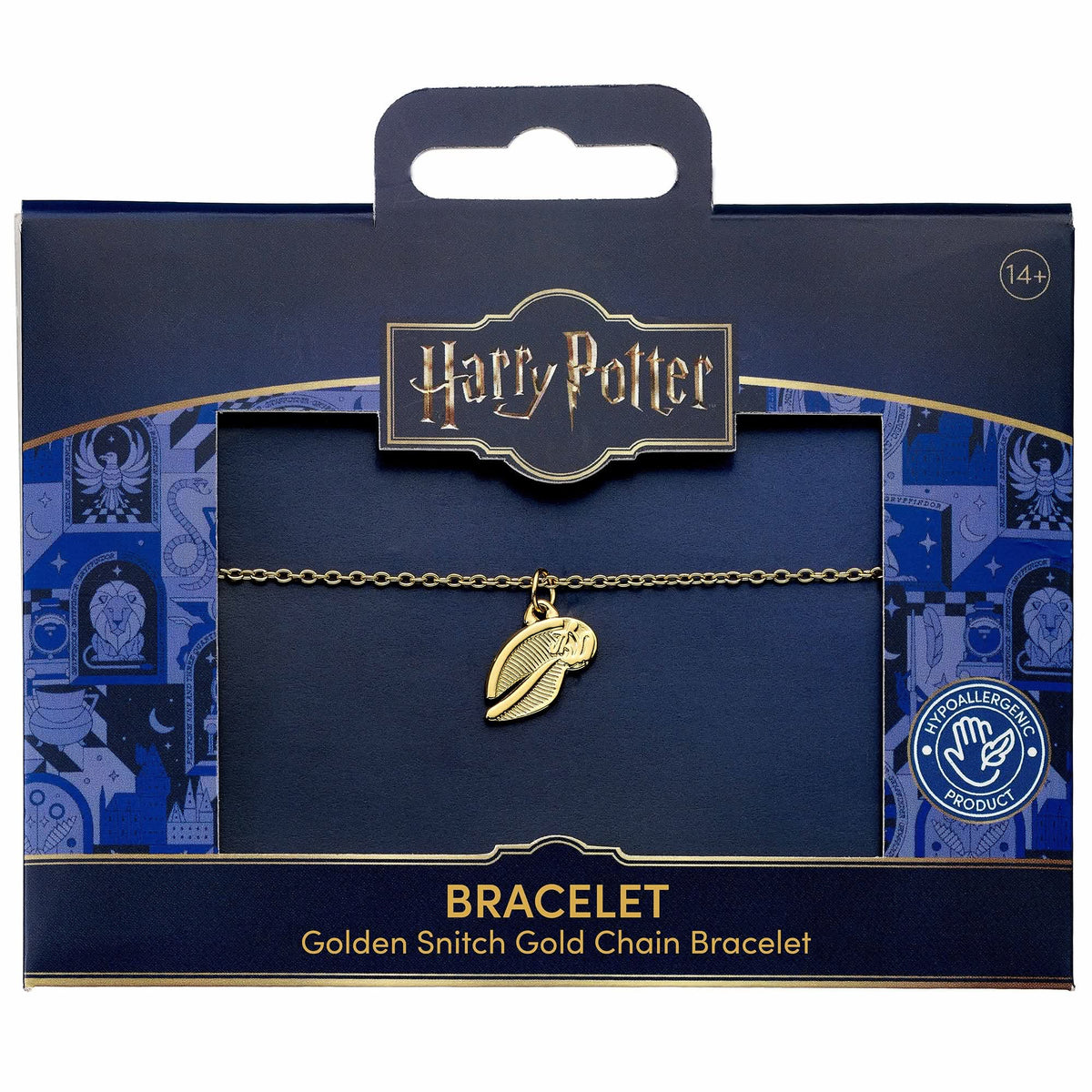Harry Potter Stainless Steel Golden Snitch Gold Chain Bracelet HPB00015