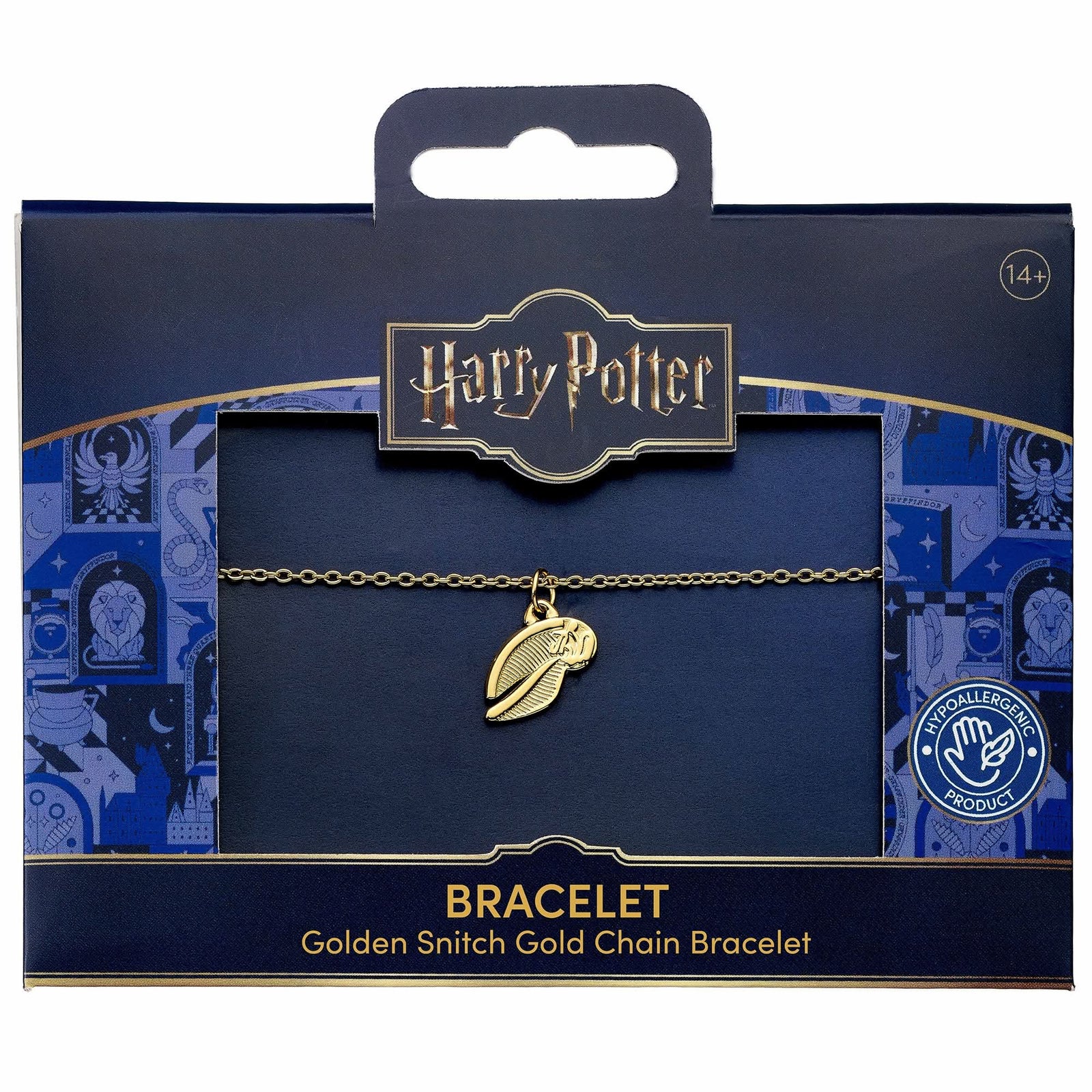 Harry Potter Stainless Steel Golden Snitch Gold Chain Bracelet HPB00015