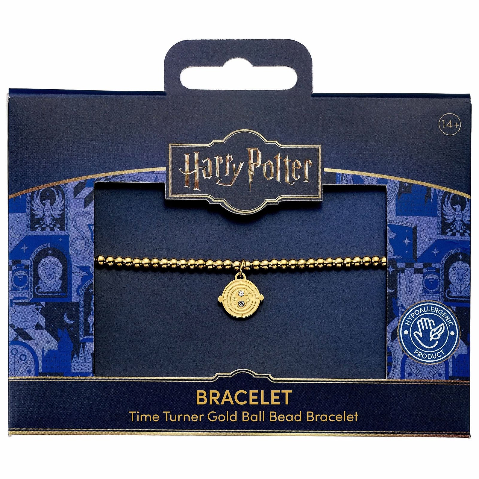 Harry Potter Stainless Steel Time Turner Gold Ball Bead Bracelet HPB00018