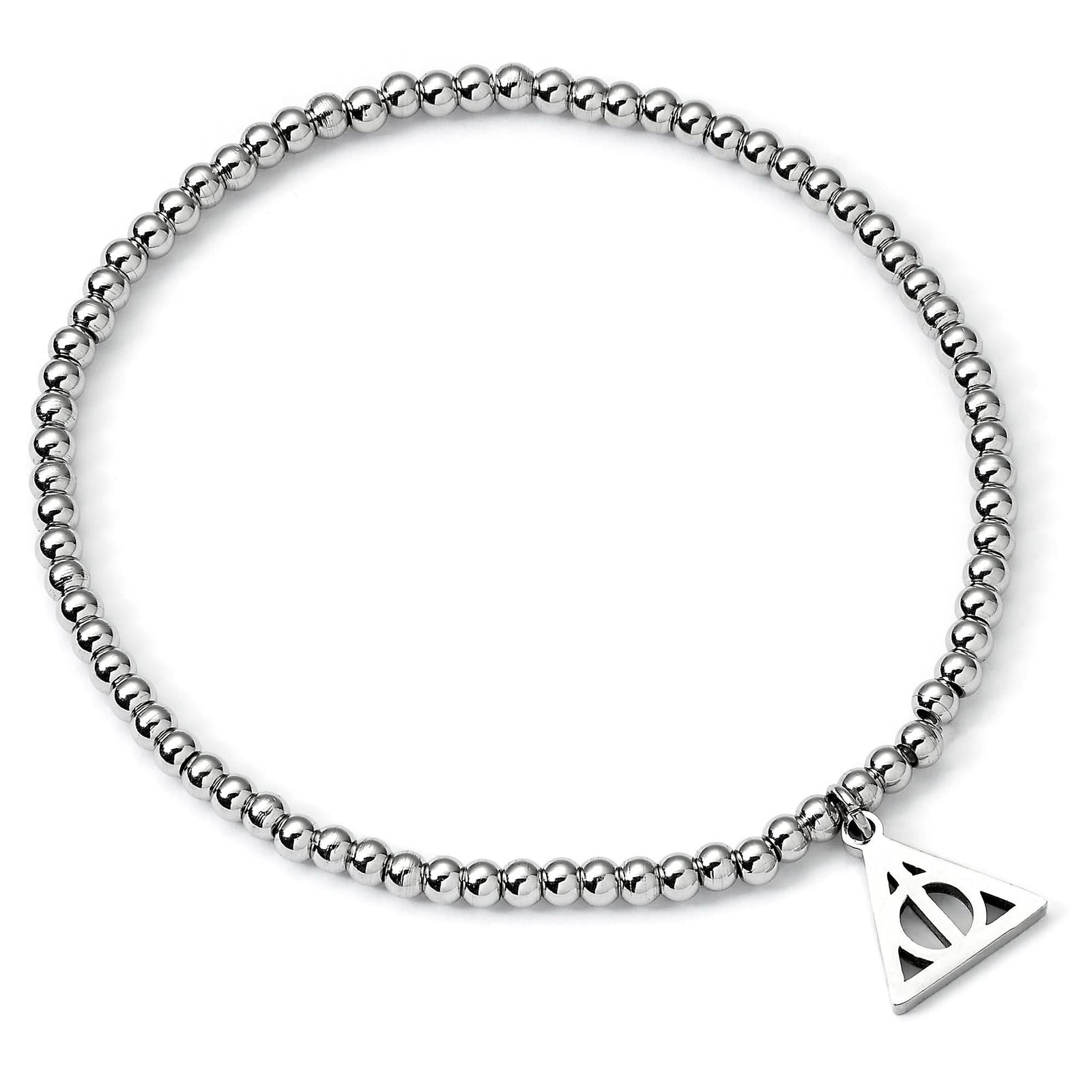 Harry Potter Stainless Steel Deathly Hallows Ball Bead Bracelet HPB00020