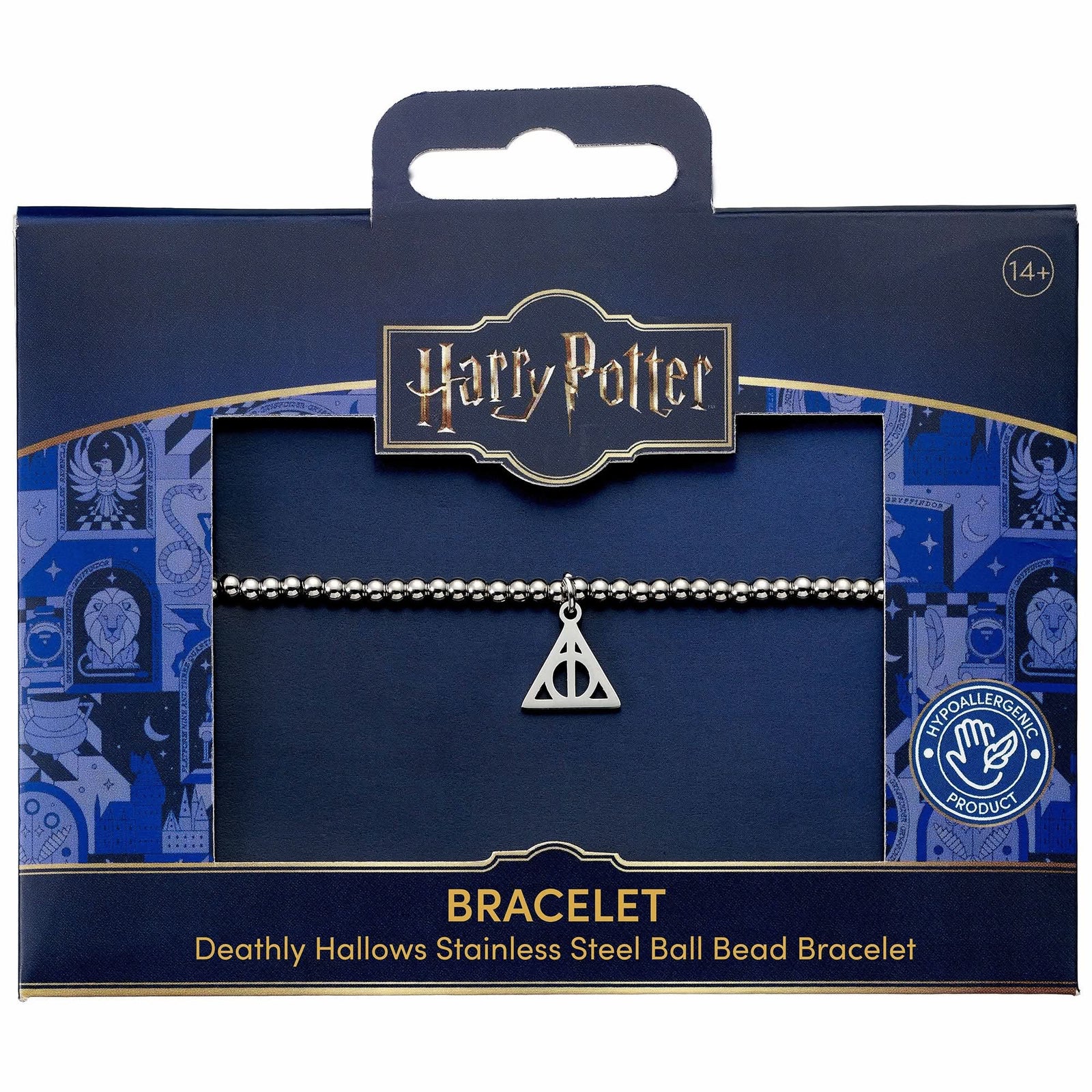 Harry Potter Stainless Steel Deathly Hallows Ball Bead Bracelet HPB00020