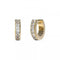 Huggie Me 11mm Clear Squares Hugs Gold Earrings UBE03134YGGuess JewelleryUBE03134YG