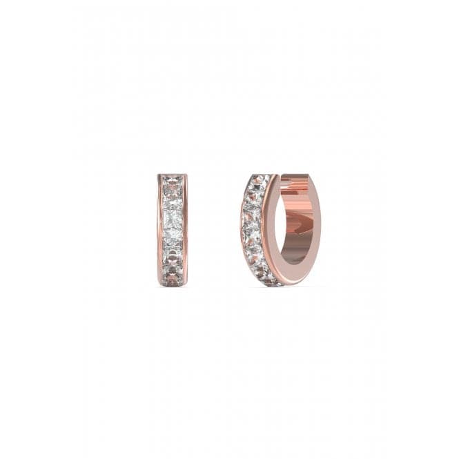 Huggie Me 11mm Squares Hugs Rose Gold Earrings UBE03134RGGuess JewelleryUBE03134RG