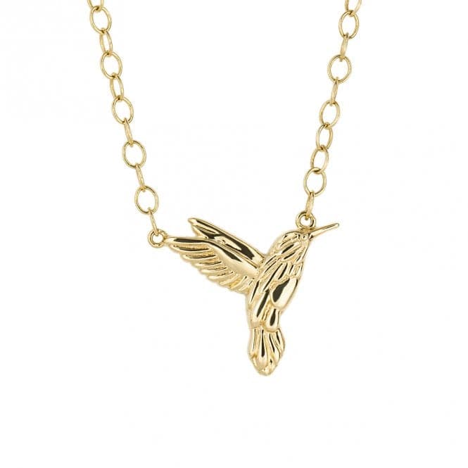 Hummingbird Motif Yellow Gold Necklace GN370Elements GoldGN370