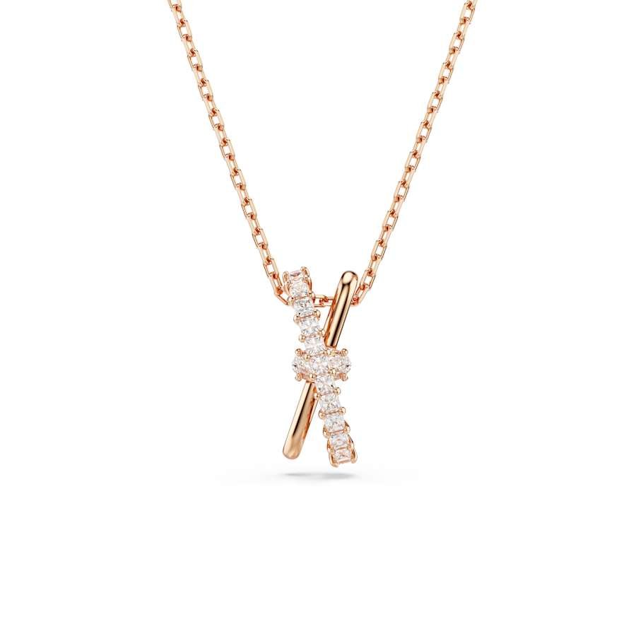 Hyperbola Rose Gold - tone Plated Mixed Cuts Twist Pendant 5689788Swarovski5689788