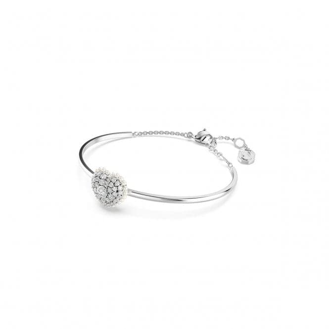 Hyperbola White Rhodium Plated Heart Bangle 5684385Swarovski5684385