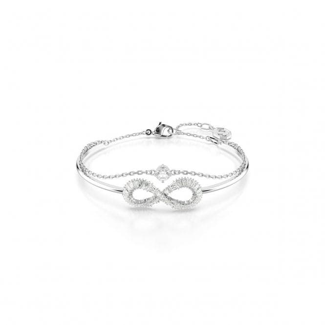 Hyperbola White Rhodium Plated Infinity Bangle 5684049Swarovski5684049