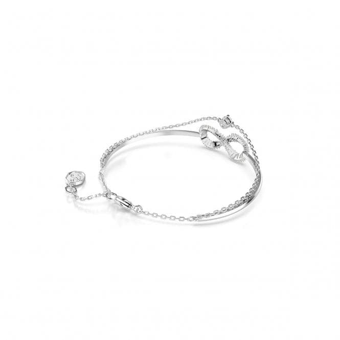 Hyperbola White Rhodium Plated Infinity Bangle 5684049Swarovski5684049