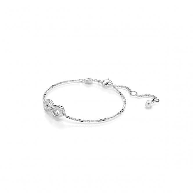 Swarovski Hyperbola White Rhodium Plated Infinity Bracelet