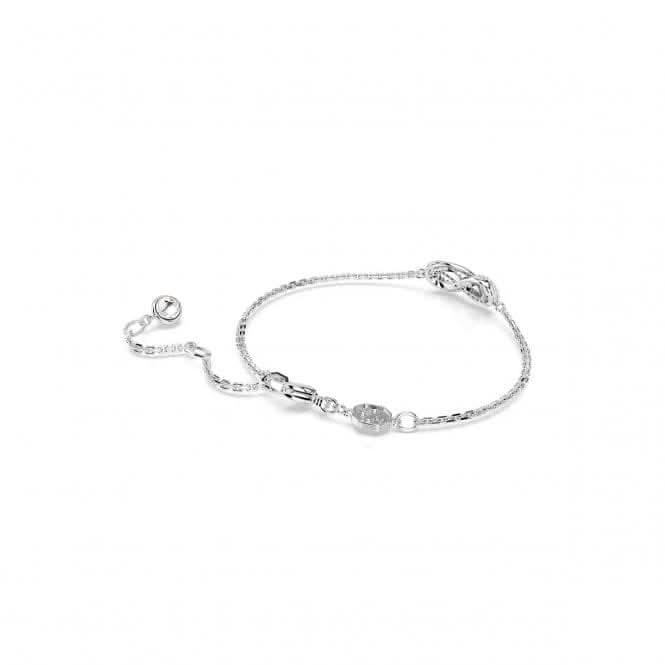 Swarovski Hyperbola White Rhodium Plated Infinity Bracelet