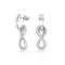 Hyperbola White Rhodium Plated Infinity Drop Earrings 5679793Swarovski5679793