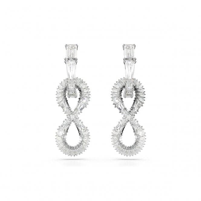 Hyperbola White Rhodium Plated Infinity Drop Earrings 5679793Swarovski5679793