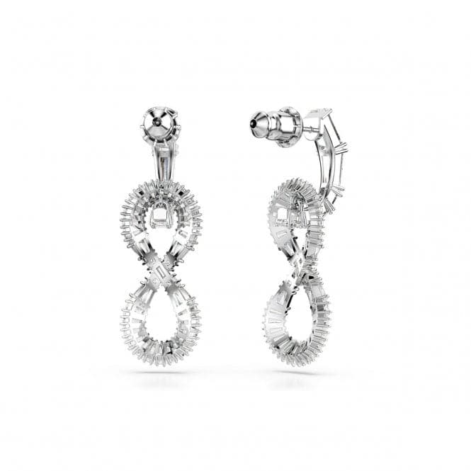 Hyperbola White Rhodium Plated Infinity Drop Earrings 5679793Swarovski5679793