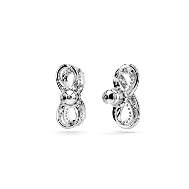 Hyperbola White Rhodium Plated Infinity Stud Earrings 5687269Swarovski5687269