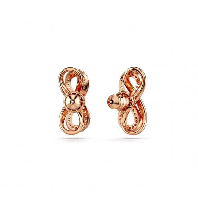 Hyperbola White Rose Gold - tone Plated Infinity Stud Earrings 5684085Swarovski5684085