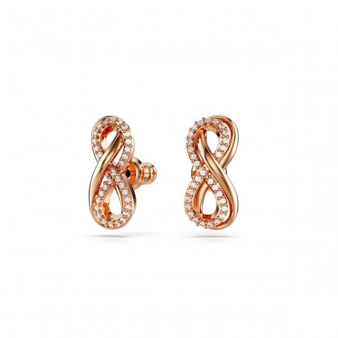 Hyperbola White Rose Gold - tone Plated Infinity Stud Earrings 5684085Swarovski5684085