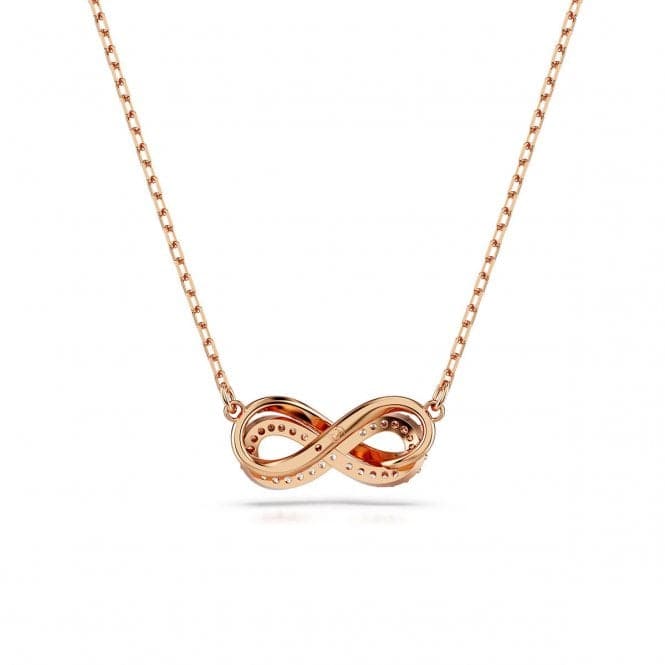 Hyperbola White Rose Gold - tone Plated Pavé Infinity Pendant 5684084Swarovski5684084