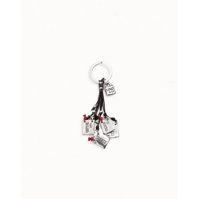 I Give You.. Silver Leather Key ring LLA0182MARMTL0U