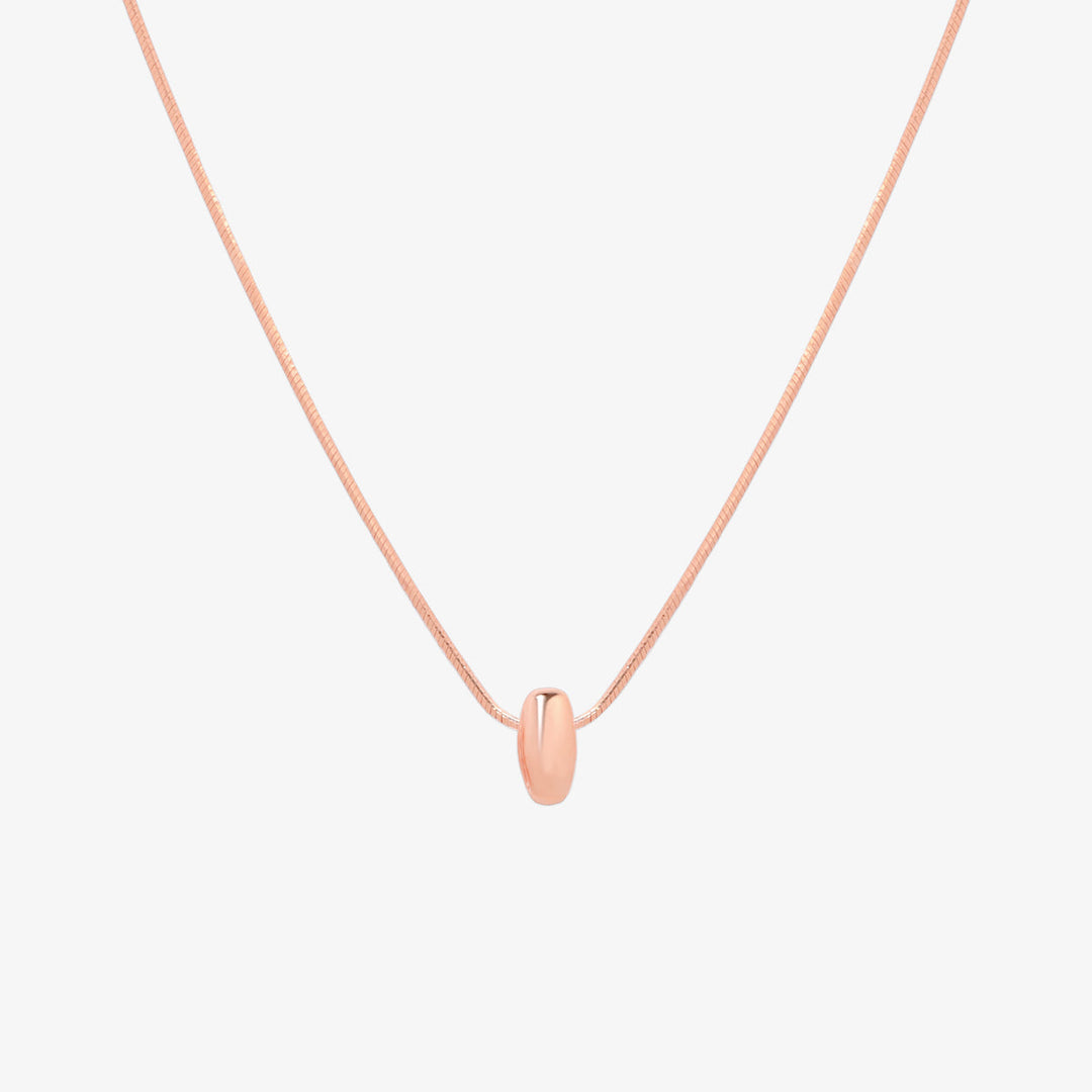 Bubble Initial Pendant Necklace (50cm)-60