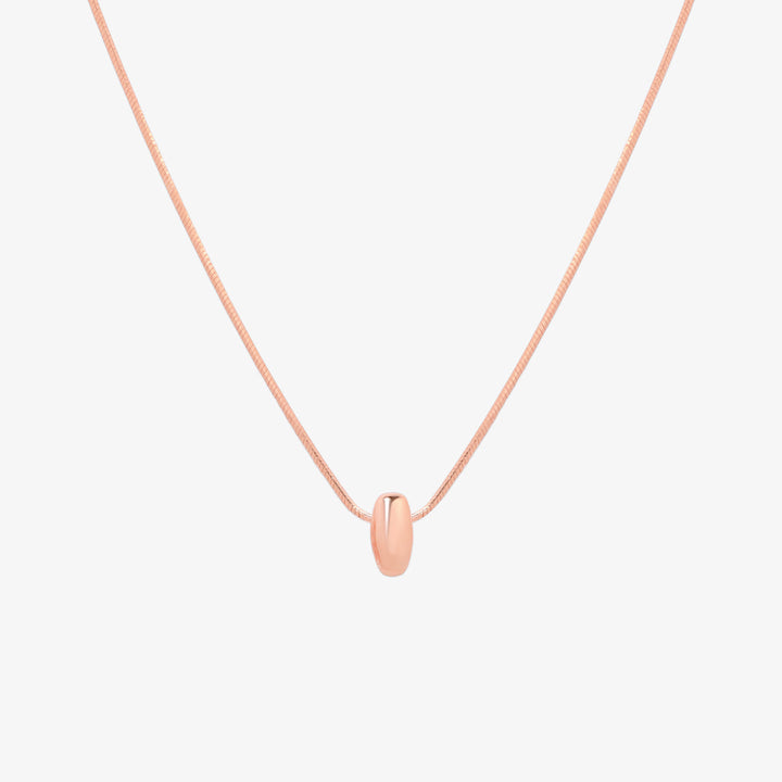 Bubble Initial Pendant Necklace-60