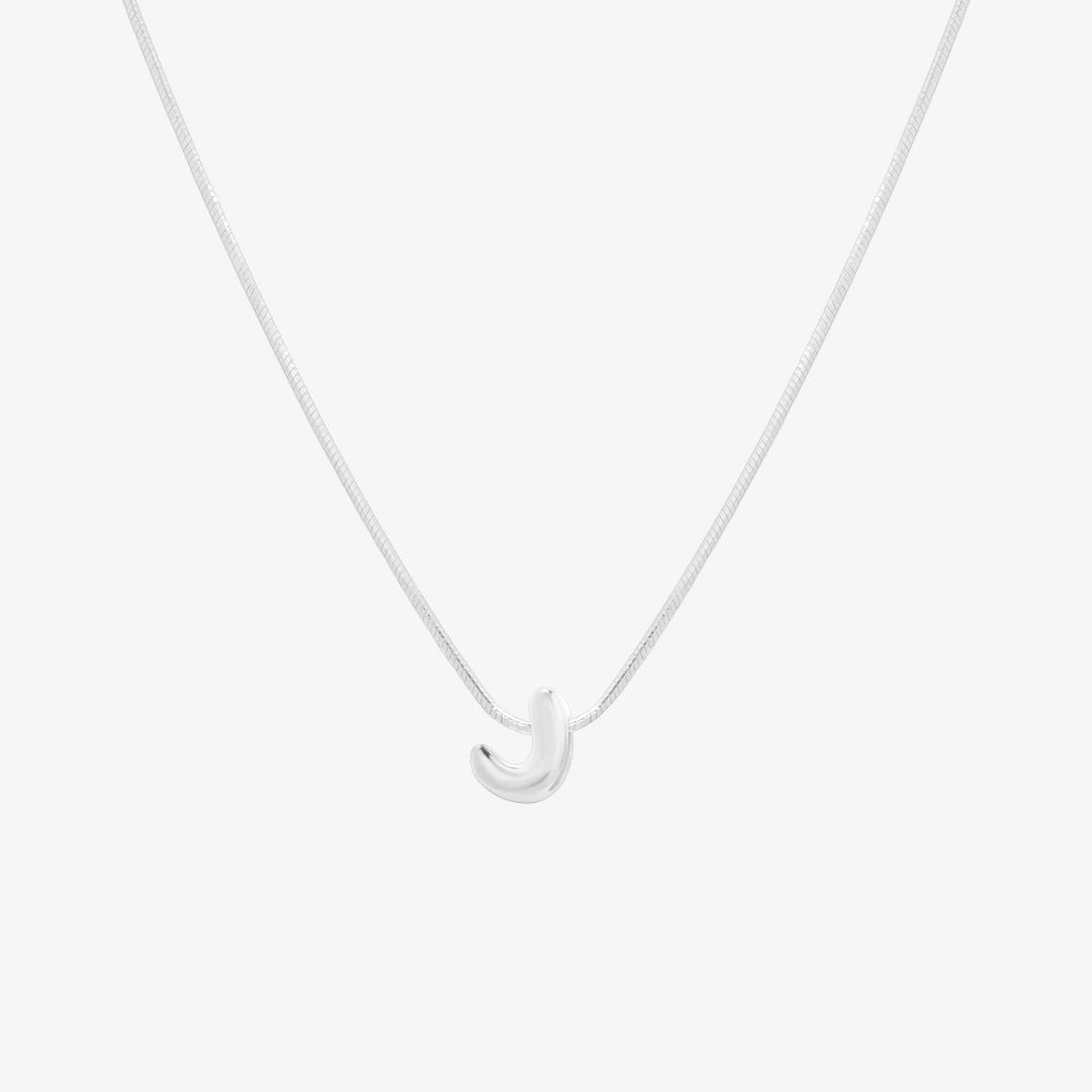 Bubble Initial Pendant Necklace (50cm)-35