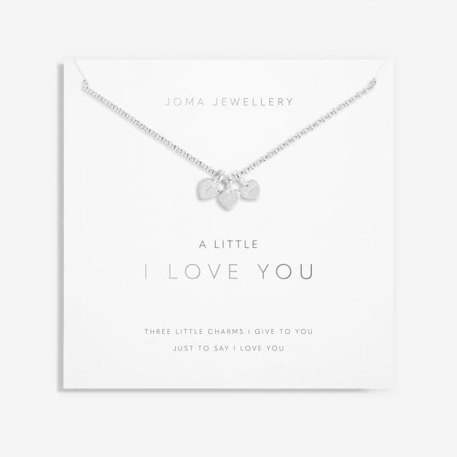 I Love You Silver 46cm + 5cm Extender Necklace 6110Joma Jewellery6110