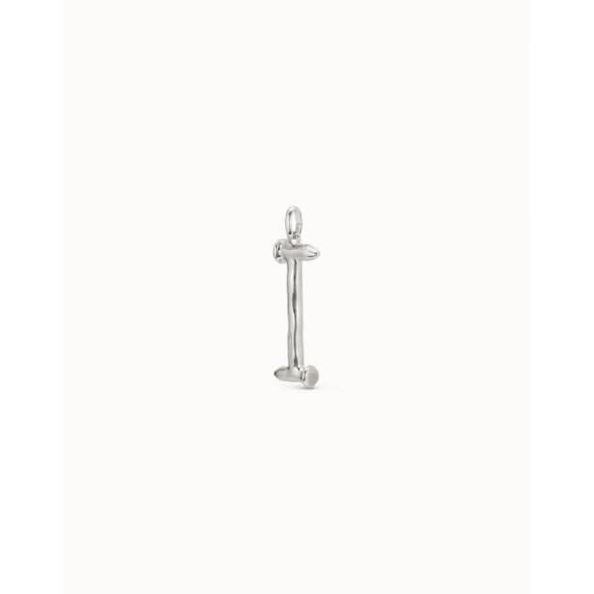 Gimme A Letter I Large Silver Metal Charm CHA0009MTL0000U