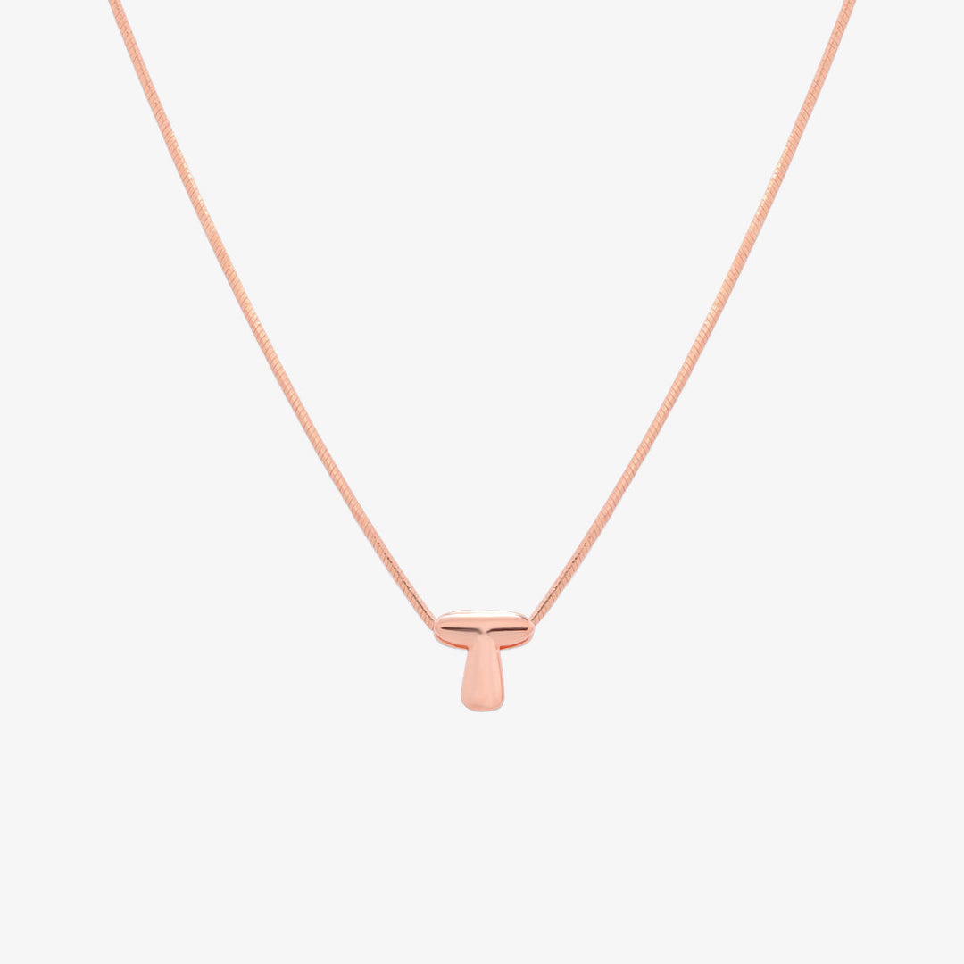 Bubble Initial Pendant Necklace (50cm)-71