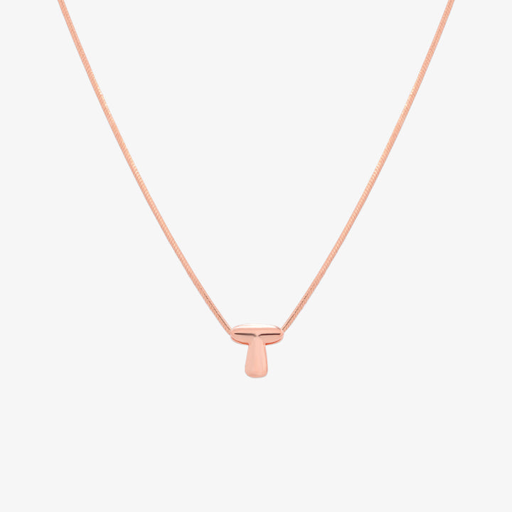 Bubble Initial Pendant Necklace (50cm)-71