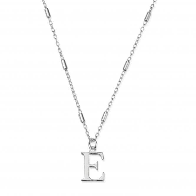 Iconic Initial E Silver Necklace SNCC4040EChloBoSNCC4040E