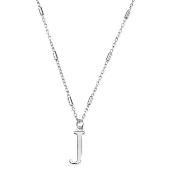 Iconic Initial J Silver Necklace SNCC4040JChloBoSNCC4040J