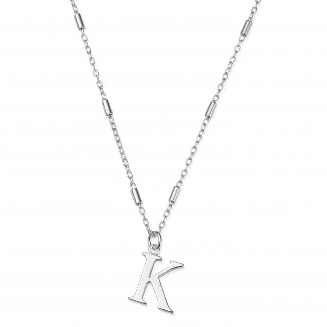 Iconic Initial K Silver Necklace SNCC4040KChloBoSNCC4040K