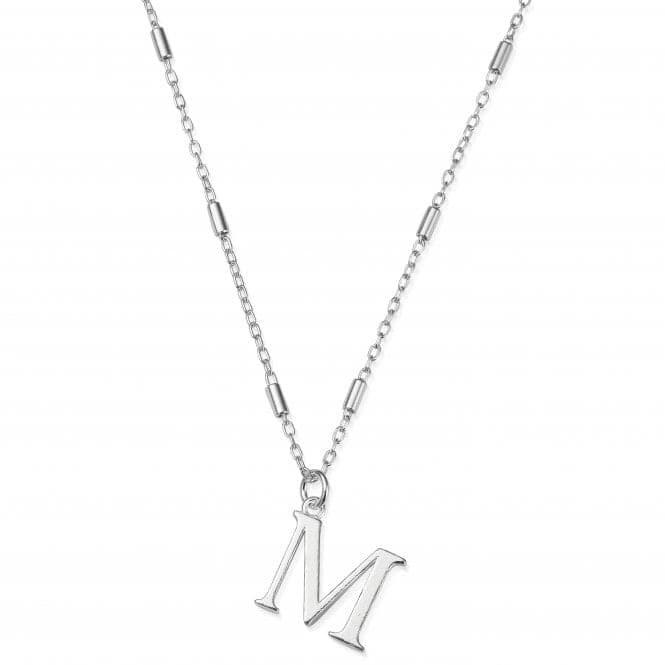 Iconic Initial M Silver Necklace SNCC4040MChloBoSNCC4040M